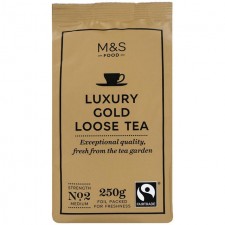 MARKS AND SPENCER LUXURY LOOSE LEAF GOLD TEA 250G